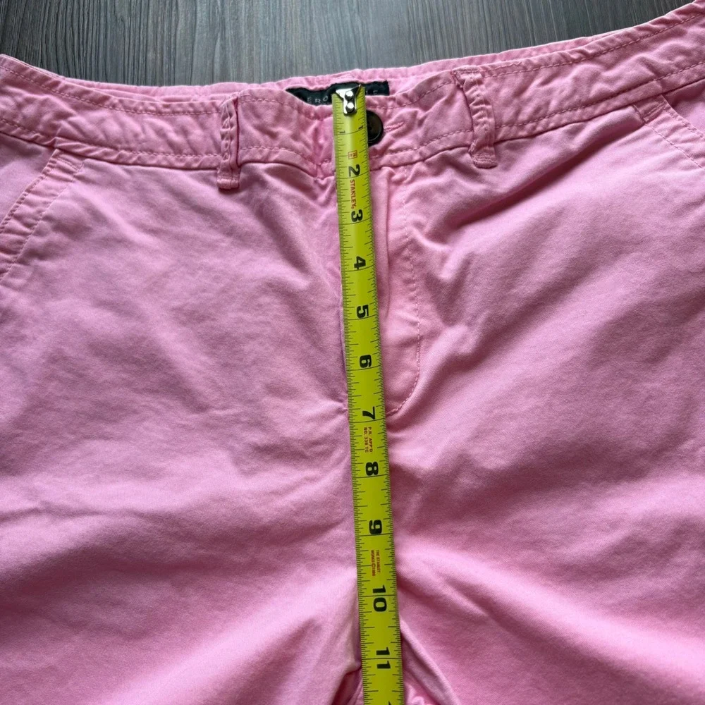 Aeropostale Mens Pink Chino Shorts 33 Stretch Cotton Flat Front Country Club